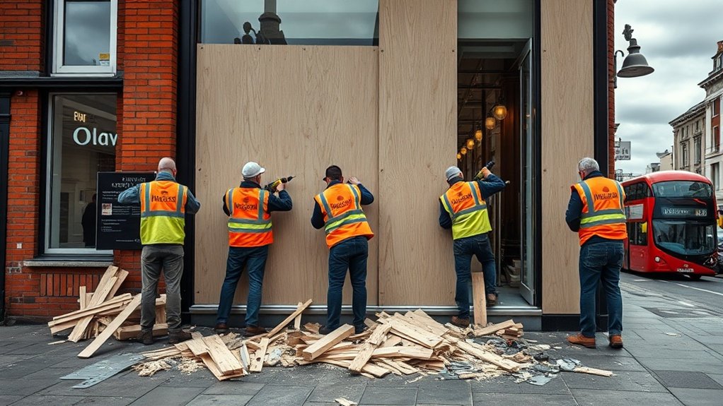 Boarding Up Security Parson's Green