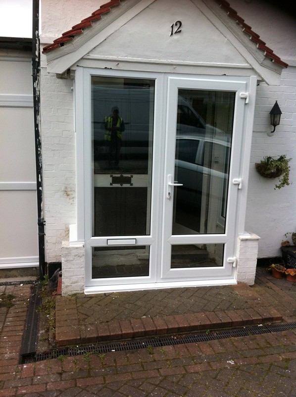 uPVC French doors fitted as front entrance in Parson's Green
