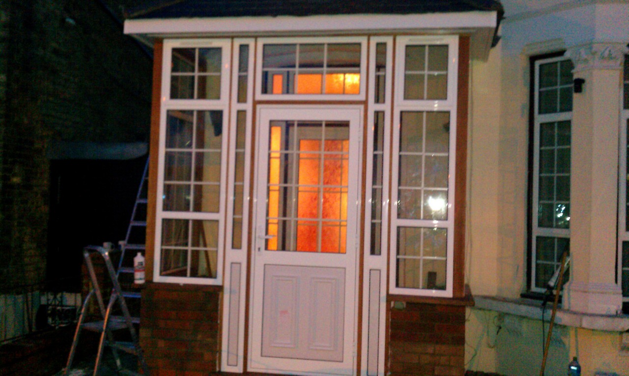 uPVC porch with Georgian bar glazing installed in Parson's Green